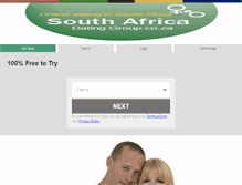 Tablet Screenshot of easterncape.datinggroup.co.za